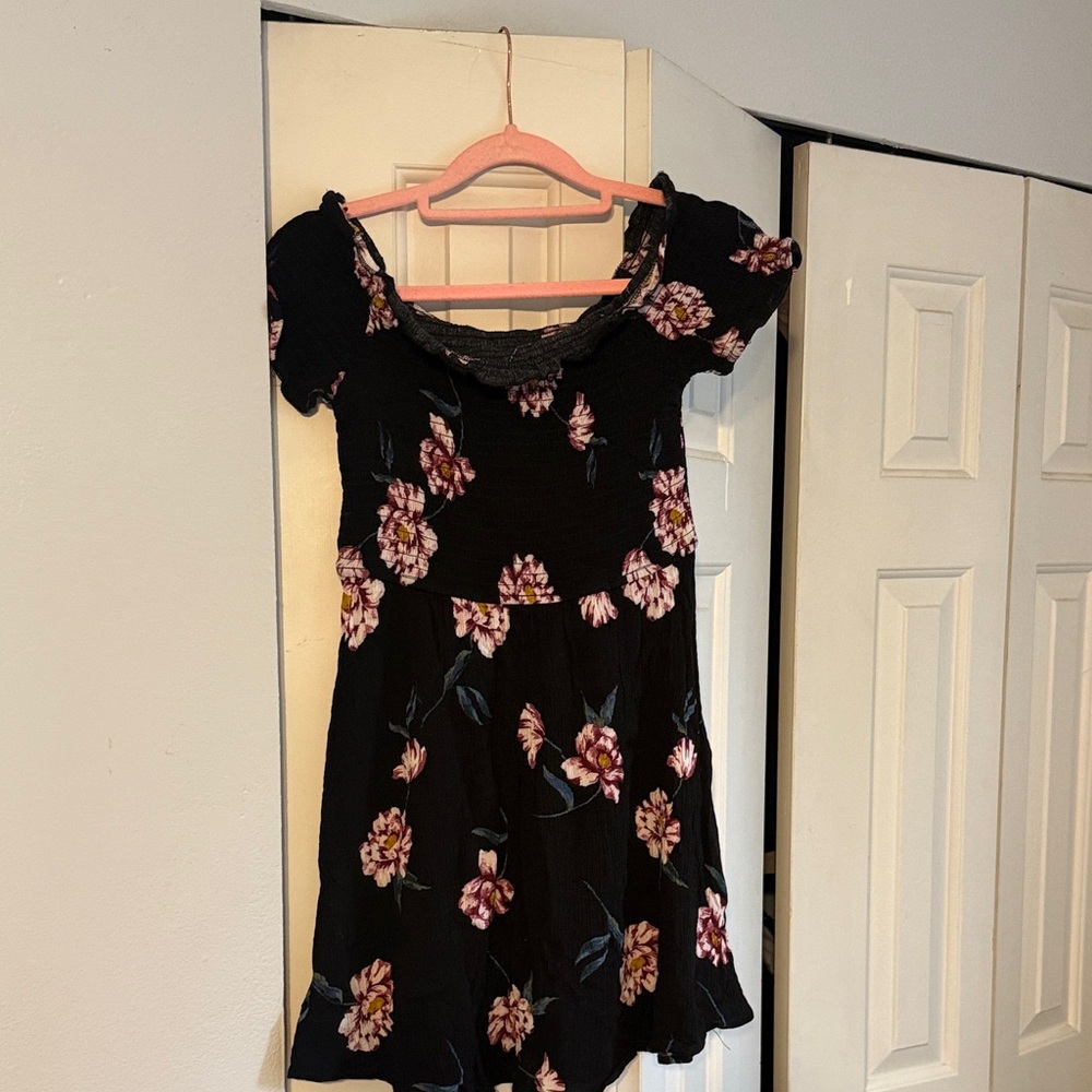 La Hearts Black Floral Blouse